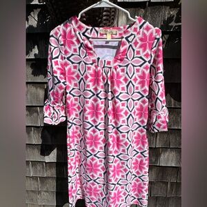 Aryeh pink pattered dress size Small, excellent condition